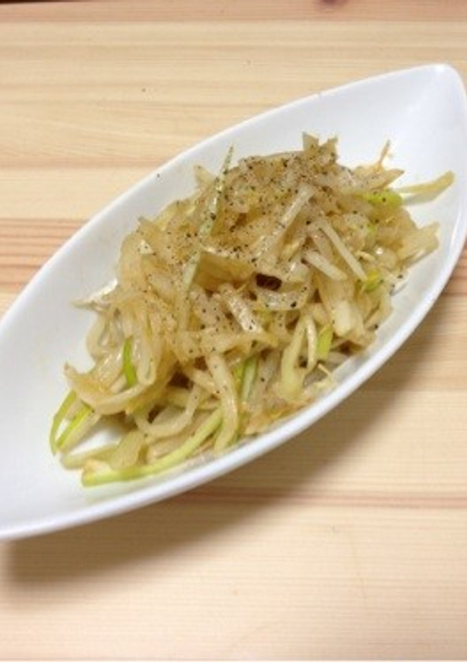 【居酒屋風】もやしとネギのナムル風つまみ-レシピのメイン写真