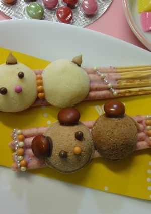 ねこ☆くま☆ キラキラ デコポッキー-レシピのメイン写真