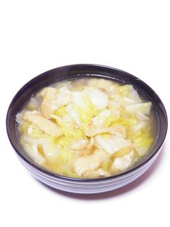 白菜 半玉使用*薄揚げの和風スープ煮-レシピのメイン写真
