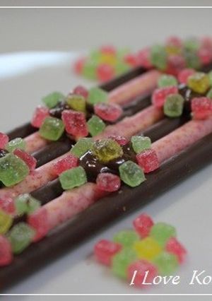 ポッキーでお花畑♪-レシピのメイン写真