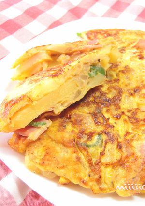 ＊具がいっぱい☆スパニッシュオムレツ＊-レシピのメイン写真