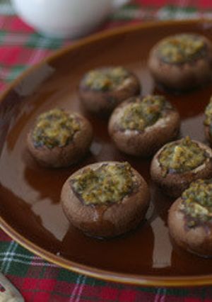 ブラウンマッシュルームのバジル焼き-レシピのメイン写真
