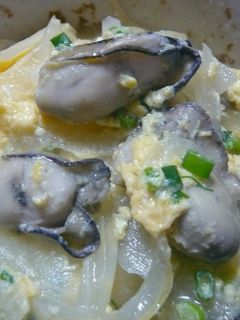 牡蠣の卵とじ丼-レシピのメイン写真