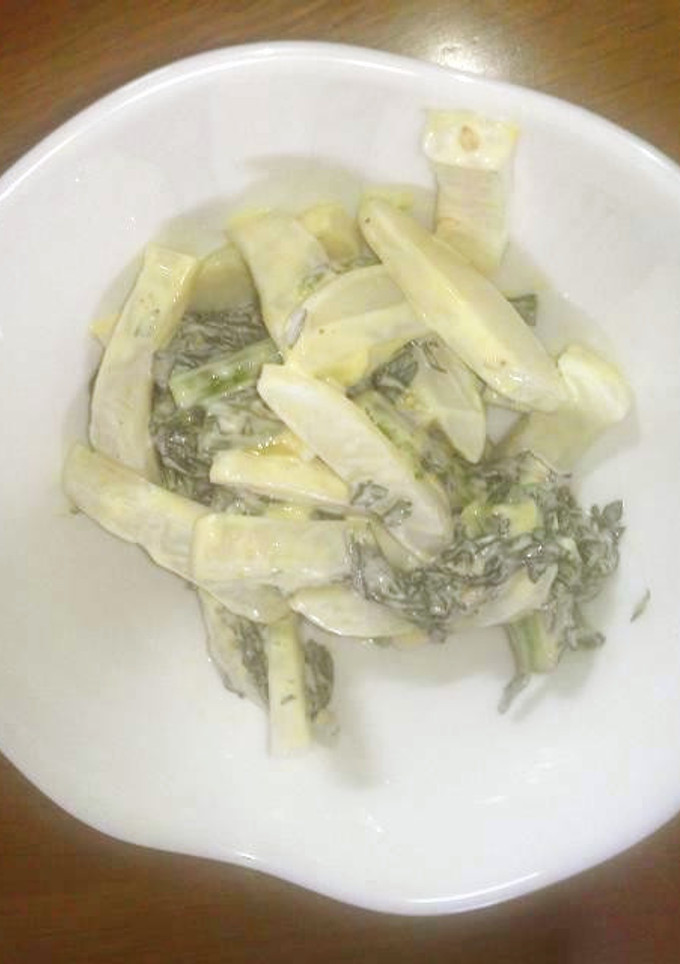 春菊とかまぼこのからしマヨ和え-レシピのメイン写真