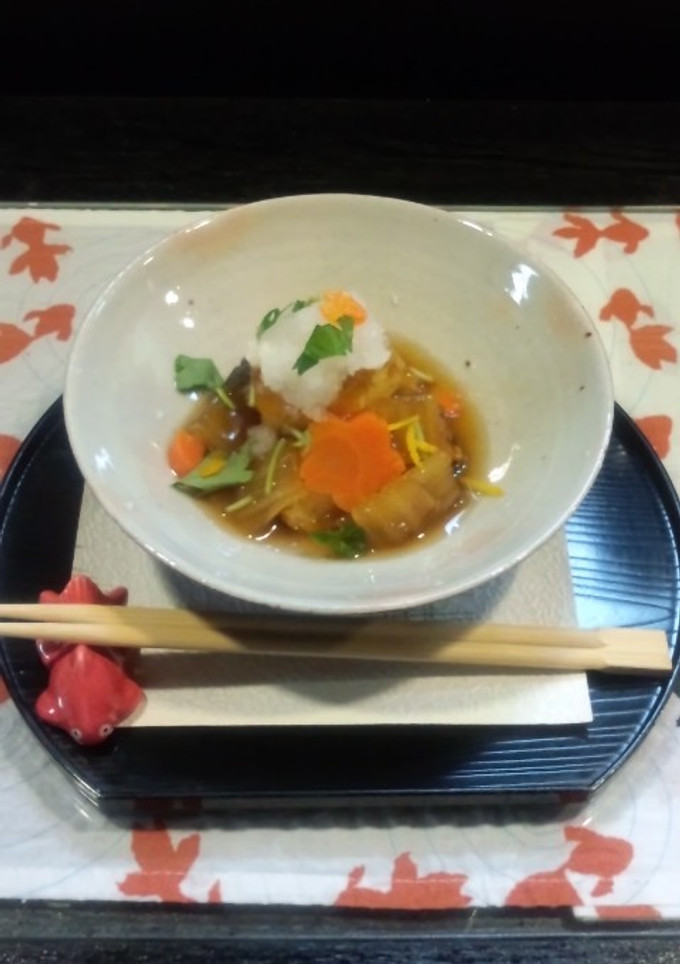 椎茸の海老しんじょう詰めと豆腐の揚げだし-レシピのメイン写真