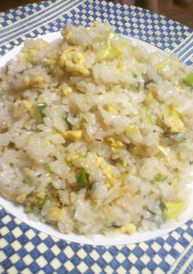 中国人ちの長葱と卵の炒飯^^-レシピのメイン写真