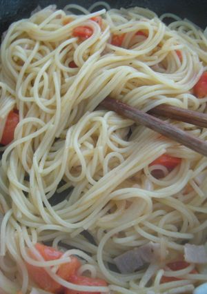 ベーコンとトマトのさっぱりパスタ-レシピのメイン写真