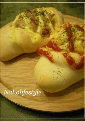 ハムエッグパン＆ハムツナパン*。゜-レシピのメイン写真