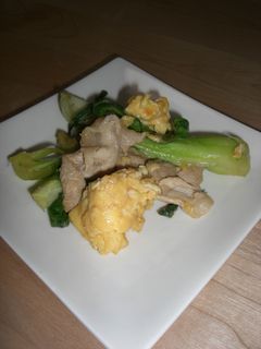 豚肉と青梗菜のふんわり卵炒め-レシピのメイン写真