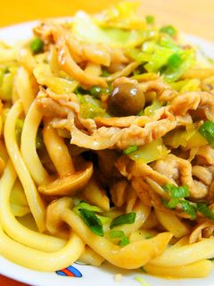 みそ味の焼きうどん-レシピのメイン写真