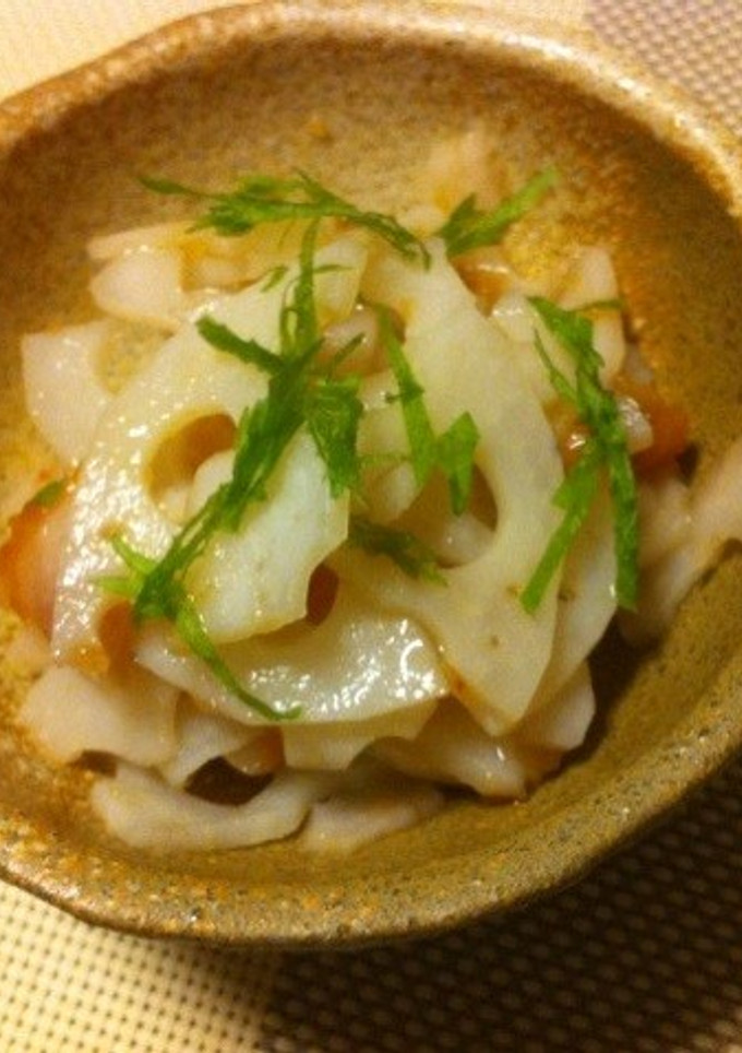 れんこんの梅肉和え〈やよい会〉-レシピのメイン写真