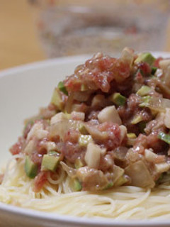 まぐろのタルタルパスタ-レシピのメイン写真