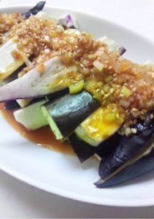 蒸しナスの香味ソースかけ-レシピのメイン写真