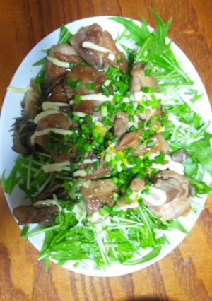 ジュ〜シ〜鶏の照り焼きサラダ-レシピのメイン写真