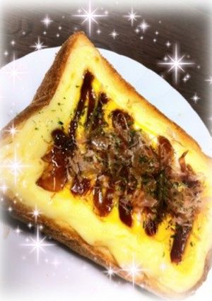 オーブンで簡単朝食☆お好み焼き風トースト-レシピのメイン写真