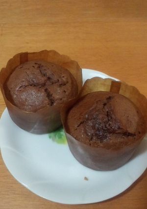チョコだけ！本当にチョコバナナマフィン♪-レシピのメイン写真