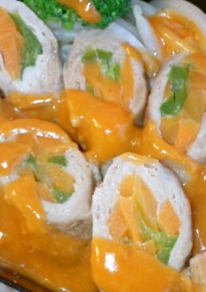 レンジで簡単　野菜の肉巻きオーロラソース-レシピのメイン写真