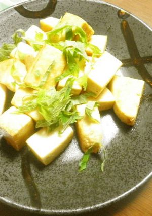 香りがイイ～♪豆腐のころころステーキ☆-レシピのメイン写真