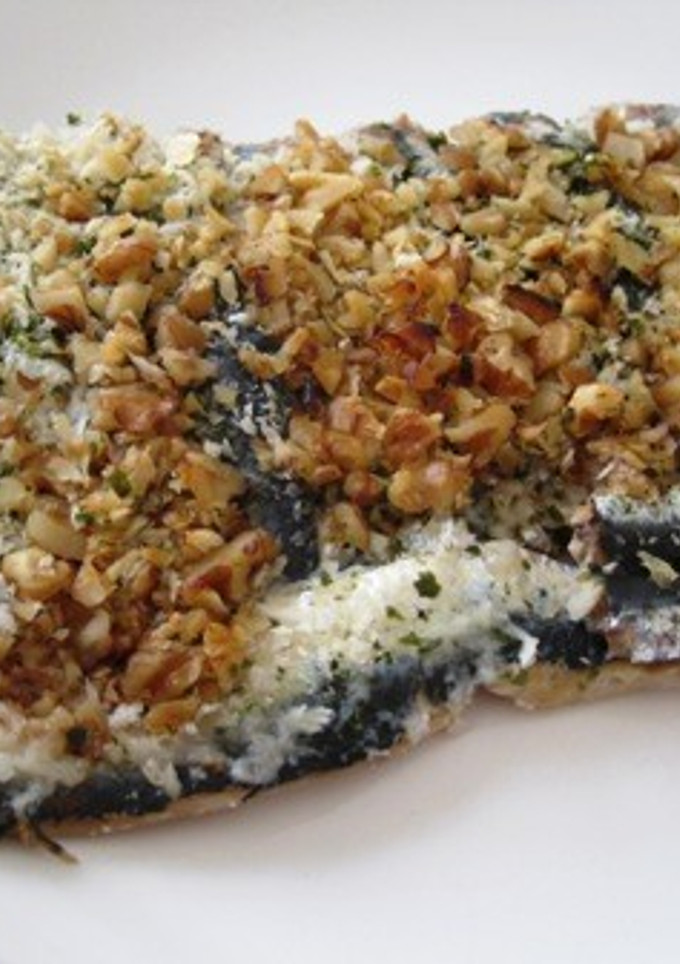 いわしの胡桃と青海苔のパン粉焼き-レシピのメイン写真
