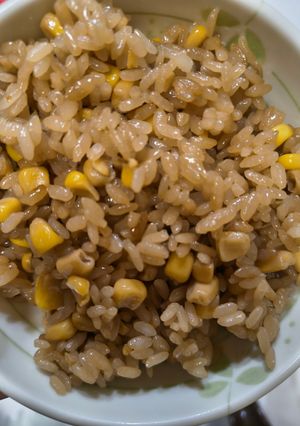 焦がし醤油コーンご飯-レシピのメイン写真