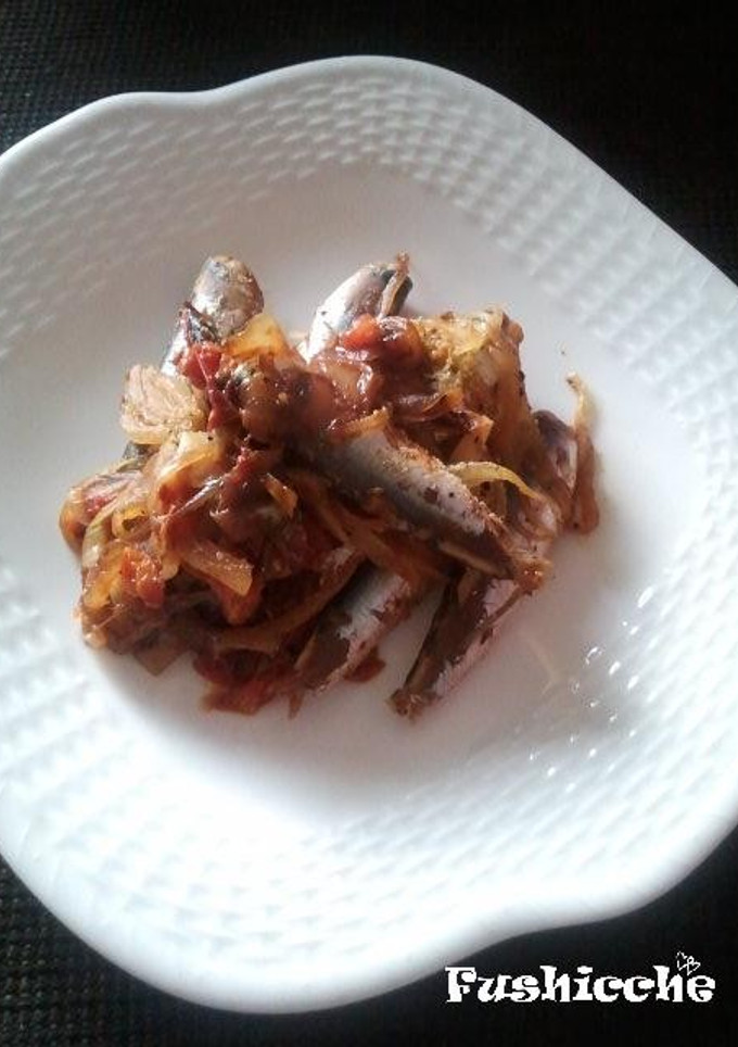 鰯と玉ねぎのトマト炒め煮-レシピのメイン写真