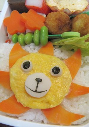 キャラ弁　ワンピース　サニー号の顔-レシピのメイン写真