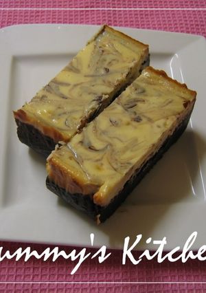 ベイクド☆チョコ＆チーズケーキ-レシピのメイン写真