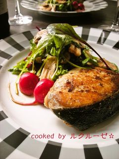 鰤のマスタード焼き☆バルサミコサラダ添え-レシピのメイン写真