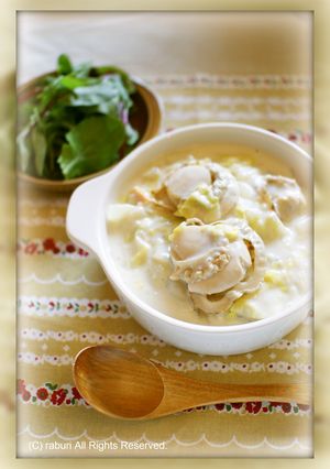 あったか♪白菜とボイルほたてのクリーム煮-レシピのメイン写真