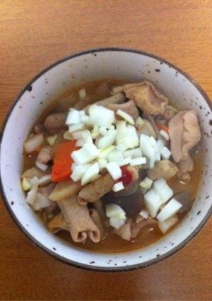 簡単！ピリ辛〜やわらかモツ味噌煮込み-レシピのメイン写真