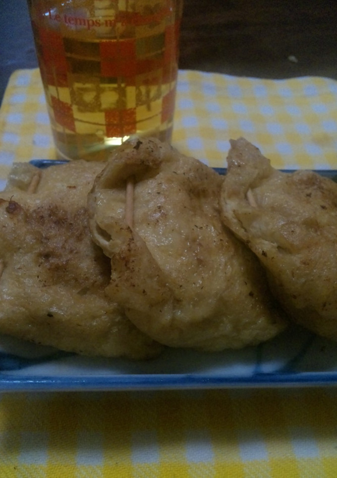 給料日前の節約！もやしの油揚げ包み焼き☆-レシピのメイン写真