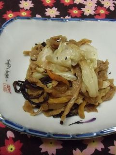 白菜とひじきの炒め煮-レシピのメイン写真