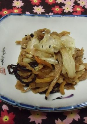 白菜とひじきの炒め煮-レシピのメイン写真