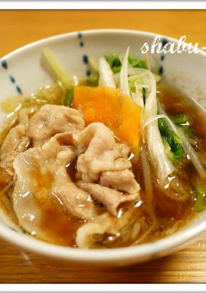 野菜たっぷりしゃぶしゃぶ♪-レシピのメイン写真