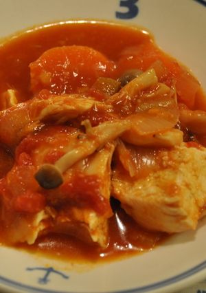 ＊塩麹トマトソースで＊チキンのトマト煮-レシピのメイン写真