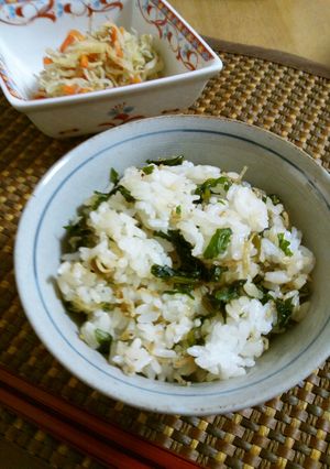 簡単！大根の葉とおじゃこの混ぜごはん-レシピのメイン写真