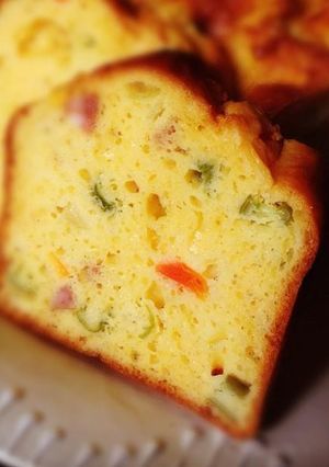 野菜の彩りケークサレ-レシピのメイン写真