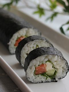 節分に♪サーモンとクリームチーズ海苔巻き-レシピのメイン写真