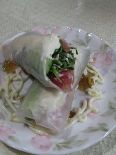 クリームチーズ入り生春巻-レシピのメイン写真