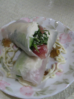 クリームチーズ入り生春巻-レシピのメイン写真