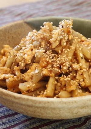 レンコンとキムチのひき肉炒め-レシピのメイン写真
