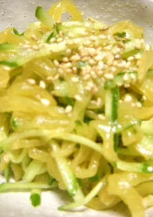 たくあんとキュウリのゴマ風味和え★-レシピのメイン写真
