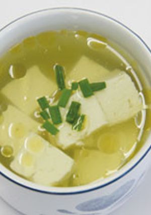 お湯を注ぐだけ！白だしお手軽豆腐スープ-レシピのメイン写真