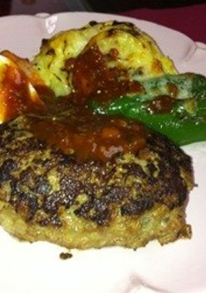 牛肉100％ハンバーグ-レシピのメイン写真