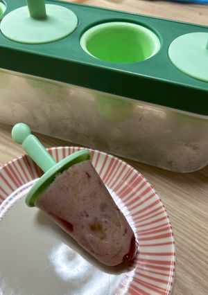 バナナとジャムのフローズンヨーグルト-レシピのメイン写真