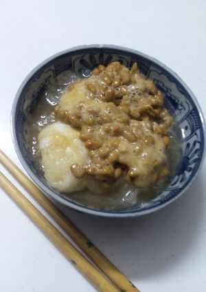 サッパリ美味♪おろし納豆餅-レシピのメイン写真