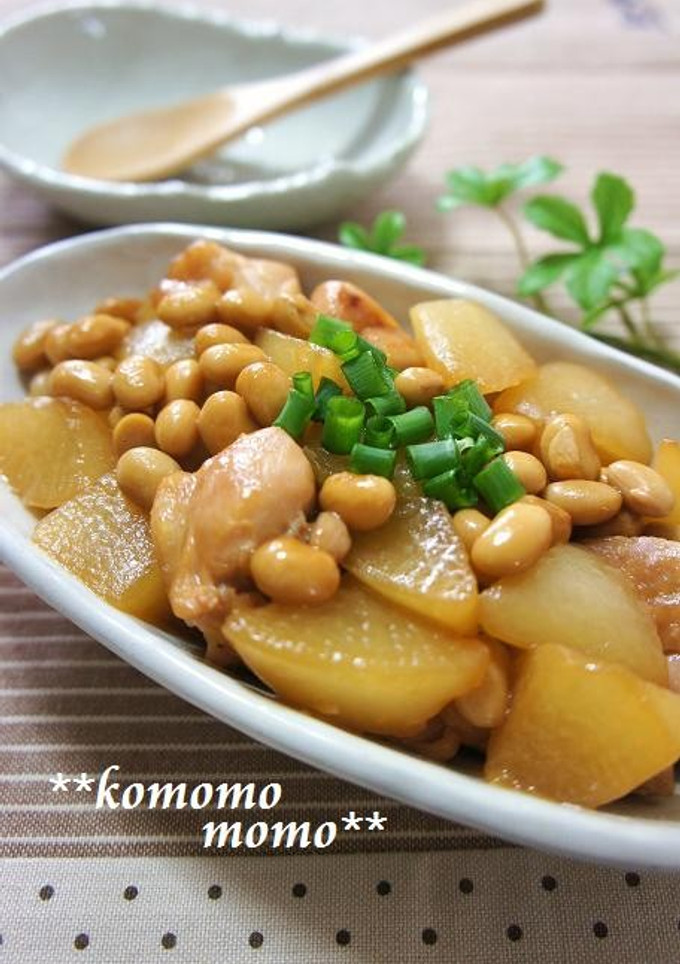 ◆鶏肉と大根と大豆の炒め煮◆-レシピのメイン写真