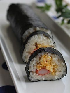 節分に♪簡単!卵とカニかまの海苔巻き-レシピのメイン写真