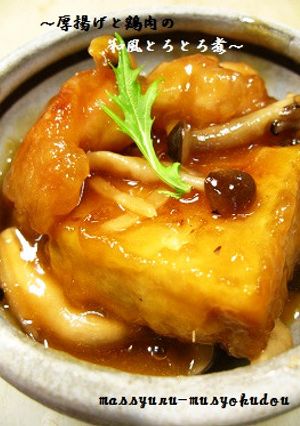 ■かんたん！厚揚げと鶏肉の和風とろとろ煮-レシピのメイン写真