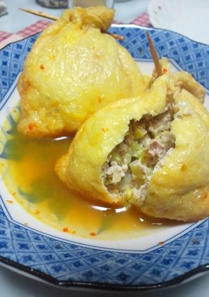 ピリ辛が美味しい！あげのフワフワ巾着-レシピのメイン写真